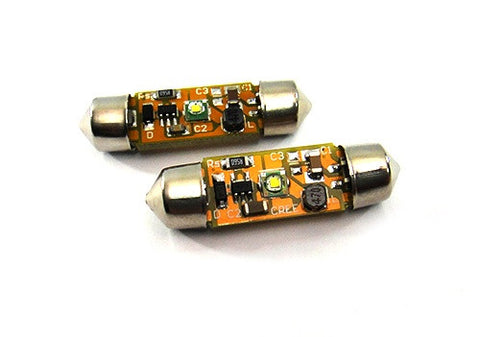 2x CREE Error Free high power XP-E LED 37mm C5W 272 6418 Festoon light bulb white