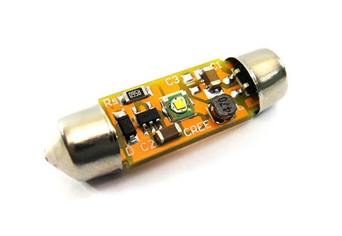 2x CREE Error Free high power XP-E LED 37mm C5W 272 6418 Festoon light bulb white