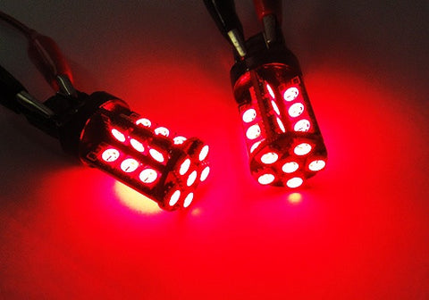 2 pieces of 30 high power SMD LED 580 7443 W21/5W 582 7440 W21W 992 Light bulb red