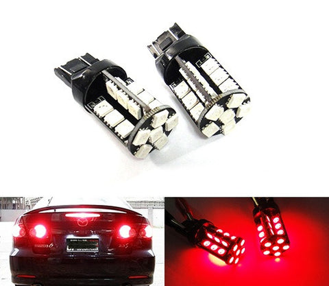 2 pieces of 30 high power SMD LED 580 7443 W21/5W 582 7440 W21W 992 Light bulb red