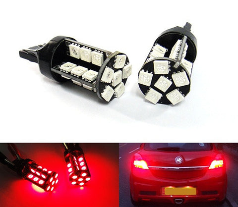 2 pieces of 30 high power SMD LED 580 7443 W21/5W 582 7440 W21W 992 Light bulb red