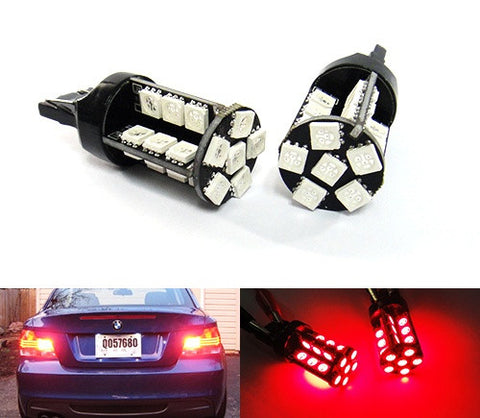 2 pieces of 30 high power SMD LED 580 7443 W21/5W 582 7440 W21W 992 Light bulb red