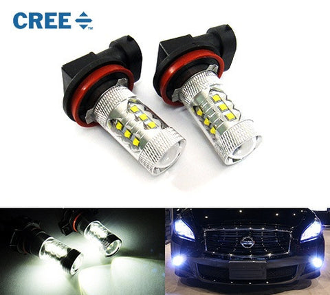 2 pieces of H11 H8 16x CREE XB-D LED Projector Light bulb 80W white