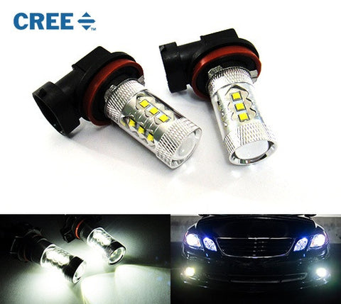 2 pieces of H11 H8 16x CREE XB-D LED Projector Light bulb 80W white
