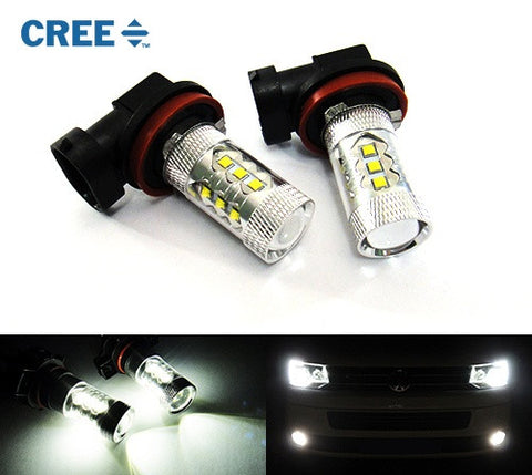 2 pieces of H11 H8 16x CREE XB-D LED Projector Light bulb 80W white