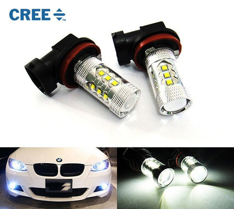 2 pieces of H11 H8 16x CREE XB-D LED Projector Light bulb 80W white