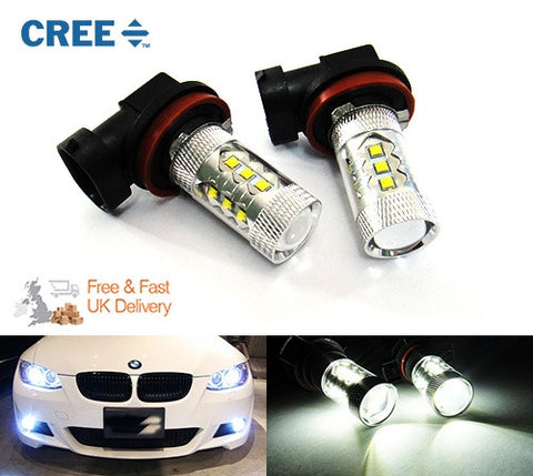2 pieces of H11 H8 16x CREE XB-D LED Projector Light bulb 80W white