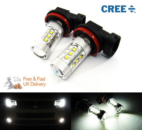 2 pieces of H11 H8 16x CREE XB-D LED Projector Light bulb 80W white