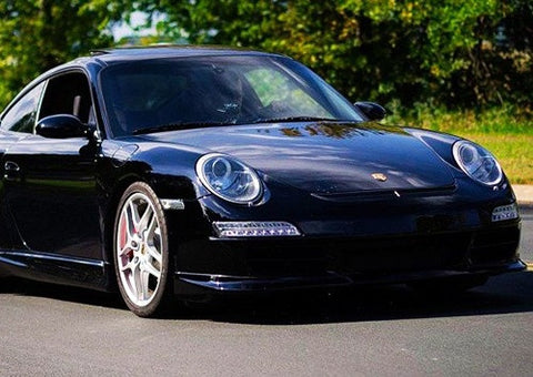 LED Daytime Running Light Fog Sidelight White Amber Turn Signal Indicator Kit Chrome Clear Porsche 997 Gen1