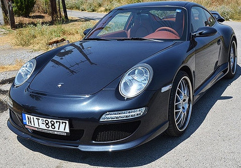 LED Daytime Running Light Fog Sidelight White Amber Turn Signal Indicator Kit Chrome Clear Porsche 997 Gen1