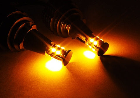 BMW H8 40W CREE XP-E LED Angel Eyes / Halo Ring replacement Light bulb Amber