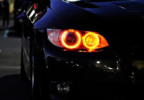 BMW H8 40W CREE XP-E LED Angel Eyes / Halo Ring replacement Light bulb Amber