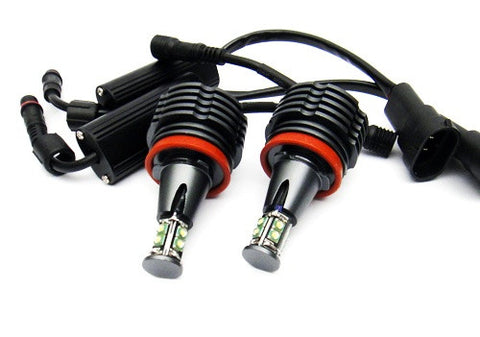 BMW H8 40W CREE XP-E LED Angel Eyes / Halo Ring replacement Light bulb Amber