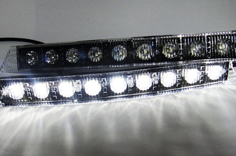 Universal Audi style 9 LED Daytime Running Light Daylight / DRL Fog Lamp