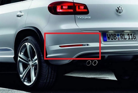 2x LED Bumper Reflector Red lens Tail Brake Light lamp Red 2008-15 Volkswagen Tiguan