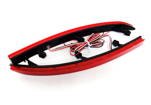 2x LED Bumper Reflector Red lens Tail Brake Light lamp Red 2008-15 Volkswagen Tiguan