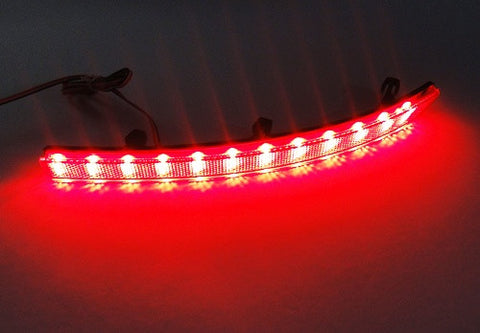 2x LED Bumper Reflector Red lens Tail Brake Light lamp Red 2008-15 Volkswagen Tiguan