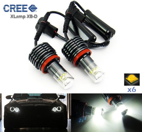 BMW Xenon white H8 30W CREE XB-D LED Angel Eyes / Halo Ring Replacement Light bulb