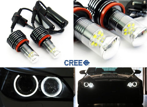 BMW Xenon white H8 30W CREE XB-D LED Angel Eyes / Halo Ring Replacement Light bulb