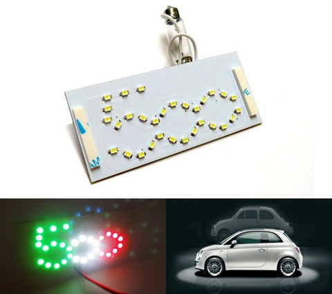 New Fiat 500 Interior 30 SMD LED Dome Map Light Panel Italian color