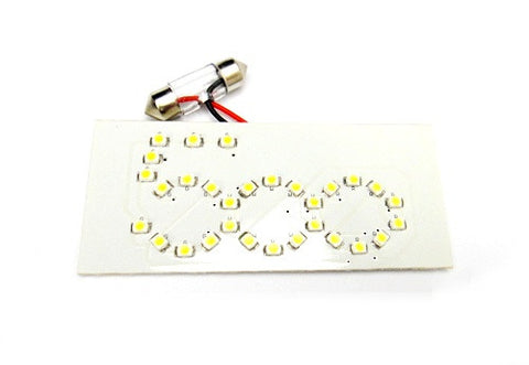 New Fiat 500 Interior 30 SMD LED Dome Map Light Panel white