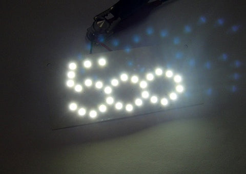 New Fiat 500 Interior 30 SMD LED Dome Map Light Panel white