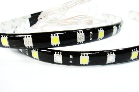 2 pieces of 18 High Power SMD LED Switchback Light strip 30cm white amber