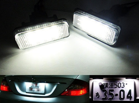 LED License Number Plate Light lamp OEM replacement kit Mercedes W211 W219 R171