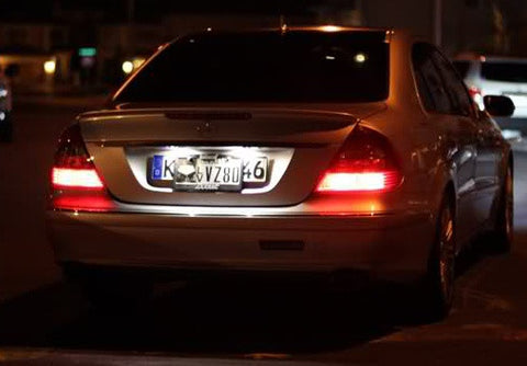 LED License Number Plate Light lamp OEM replacement kit Mercedes W211 W219 R171