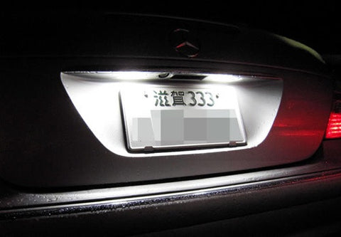 LED License Number Plate Light lamp OEM replacement kit Mercedes W211 W219 R171