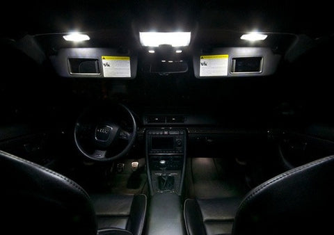 LED Interior Sun Visor Vanity Mirror Light OEM Replacement kit Audi Volkswagen