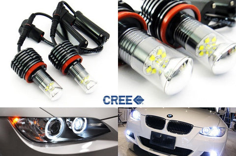 BMW Xenon white H8 30W CREE XB-D LED Angel Eyes / Halo Ring Replacement Light bulb