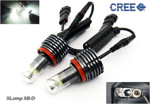 BMW Xenon white H8 30W CREE XB-D LED Angel Eyes / Halo Ring Replacement Light bulb