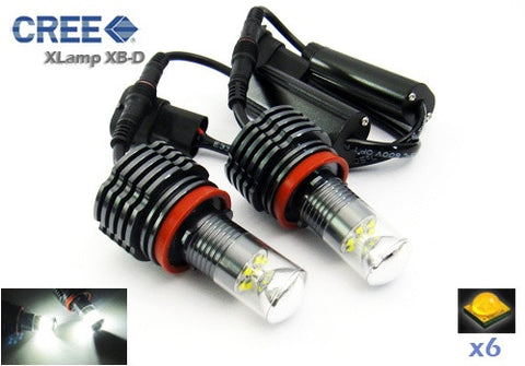 BMW Xenon white H8 30W CREE XB-D LED Angel Eyes / Halo Ring Replacement Light bulb