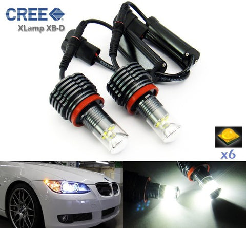 BMW Xenon white H8 30W CREE XB-D LED Angel Eyes / Halo Ring Replacement Light bulb