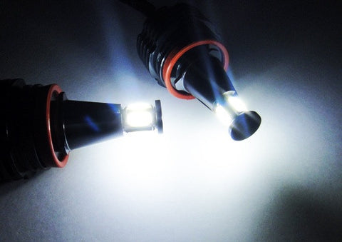 BMW Xenon white H8 20W COB LED Angel Eyes / Halo Ring Replacement Light bulb