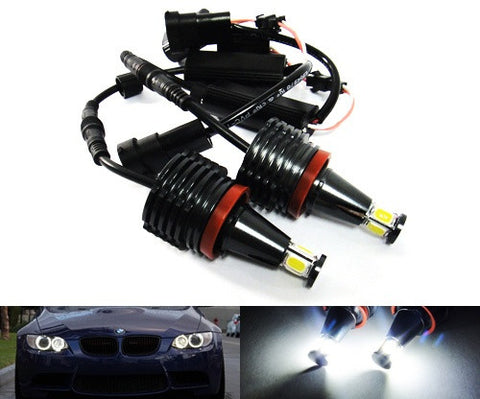 BMW Xenon white H8 20W COB LED Angel Eyes / Halo Ring Replacement Light bulb