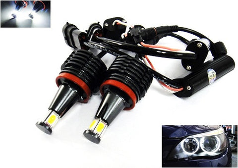 BMW Xenon white H8 20W COB LED Angel Eyes / Halo Ring Replacement Light bulb