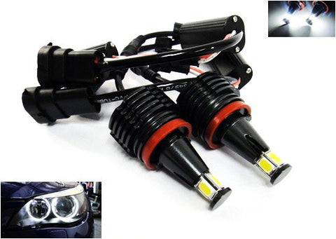 BMW Xenon white H8 20W COB LED Angel Eyes / Halo Ring Replacement Light bulb