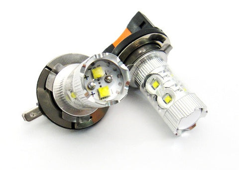 2 pieces of H15 64176 10X CREE XB-D LED Projector Light bulb 50W white