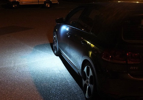 LED Peripheral Outside Side Mirror Puddle Light OEM Replacement kit Eos GTI Jetta Passat