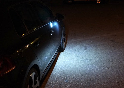 LED Peripheral Outside Side Mirror Puddle Light OEM Replacement kit Eos GTI Jetta Passat