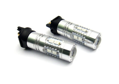 2 pieces of 10 SAMSUNG 2835 SMD LED PW24W PWY24W Light bulb amber