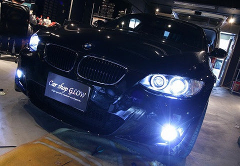 BMW xenon white H8 LED Angel Eyes / Halo Ring replacement Light / Lamp bulbs V-shape