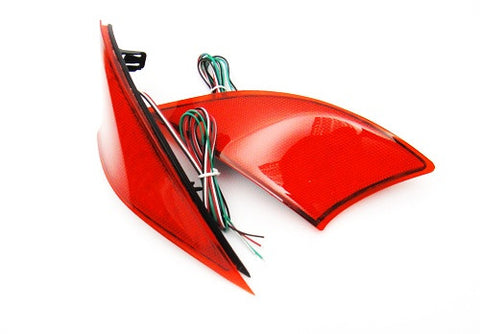2x LED Bumper Reflector Red lens Tail Brake Light lamp Red XE30 2013+ Lexus IS 250 350