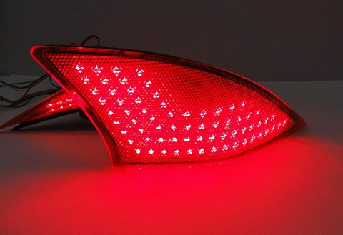 2x LED Bumper Reflector Red lens Tail Brake Light lamp Red XE30 2013+ Lexus IS 250 350