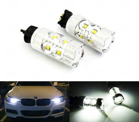 2 pieces of PW24W PWY24W 10x CREE XB-D LED Projector Light bulb 50W white
