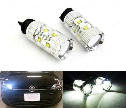 2 pieces of PW24W PWY24W 10x CREE XB-D LED Projector Light bulb 50W white