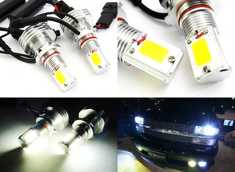 2 pieces of 9005 HB3 9145 H10 High Power COB LED HeadLight Fog Light bulb 60W white