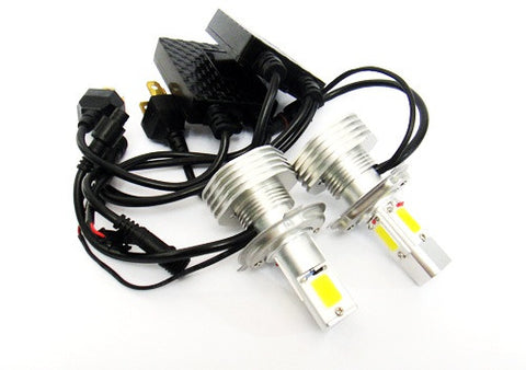 2 pieces of LUFFY H4 9003 (472) High Power COB LED HeadLight Fog Light bulb 60W white